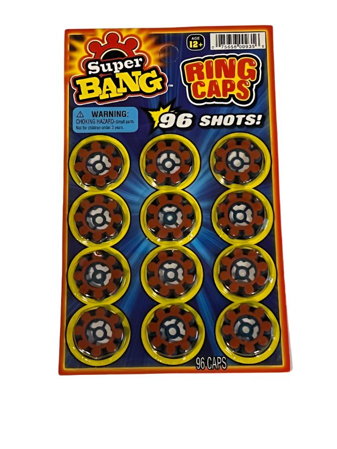 10 pack / 960 Single Shots 8-Shot Ring Caps Refill for Gonher Cap Guns 2