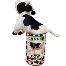 Load image into Gallery viewer, Canned Cow | Stuffed Farm Animal Plush w/Jokes | Unique Gift