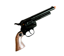 Load image into Gallery viewer, Gonher Cowboy Paladin Style 12 Shot Cap Gun Revolver - Black & Brown Grip 2