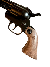 Load image into Gallery viewer, Gonher Cowboy Paladin Style 12 Shot Cap Gun Revolver - Black & Brown Grip 4