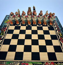 Load image into Gallery viewer, Hand crafted & Hand Painted Inca Vs Spanish Conquerors Chess 17