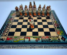 Load image into Gallery viewer, Hand crafted & Hand Painted Inca Vs Spanish Conquerors Chess 18