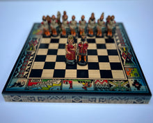 Load image into Gallery viewer, Hand crafted & Hand Painted Inca Vs Spanish Conquerors Chess 22
