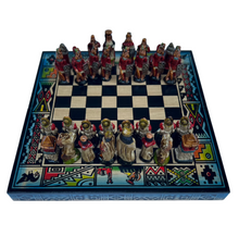 Load image into Gallery viewer, Hand crafted & Hand Painted Inca Vs Spanish Conquerors Chess 7