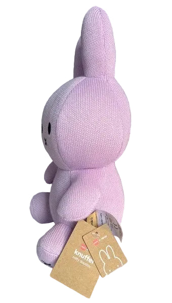 Nijntje MIFFY 12” Lilac Knit Sitting Plush Toy
