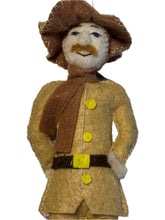 Load image into Gallery viewer, Artisan Teddy Roosevelt Ornament Doll