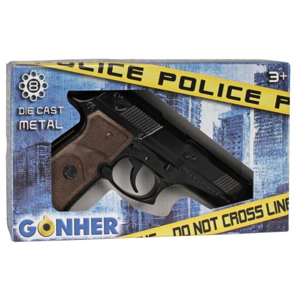 US Army M9 / Beretta M92 Style Pistol 8-Shot Diecast Toy Cap Gun