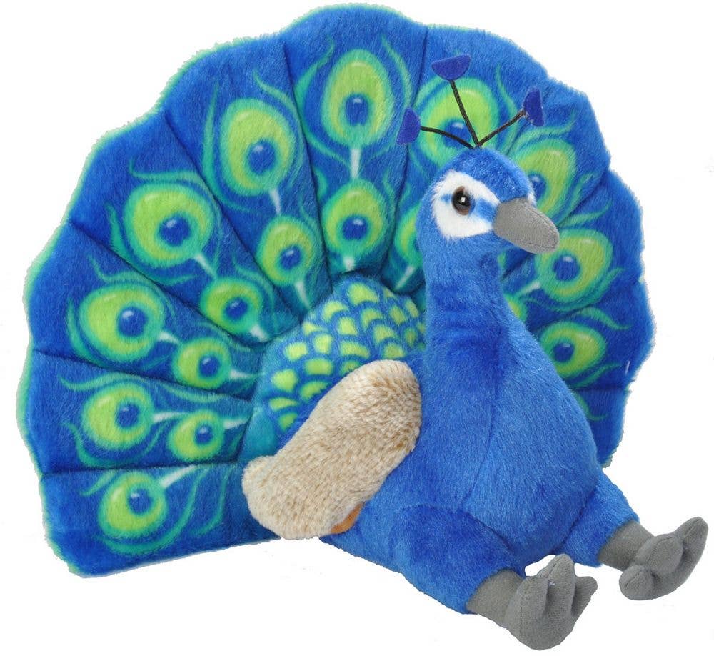 Wild Republic Cuddlekins 12" Plush Majestic Peacock Stuffed Animal