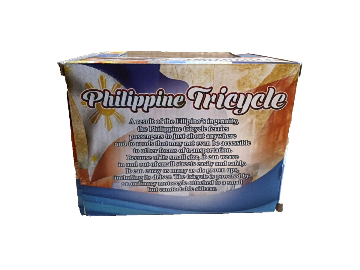 Miniature Philippine Tricycle / Motorcycle & Sidecar Diecast