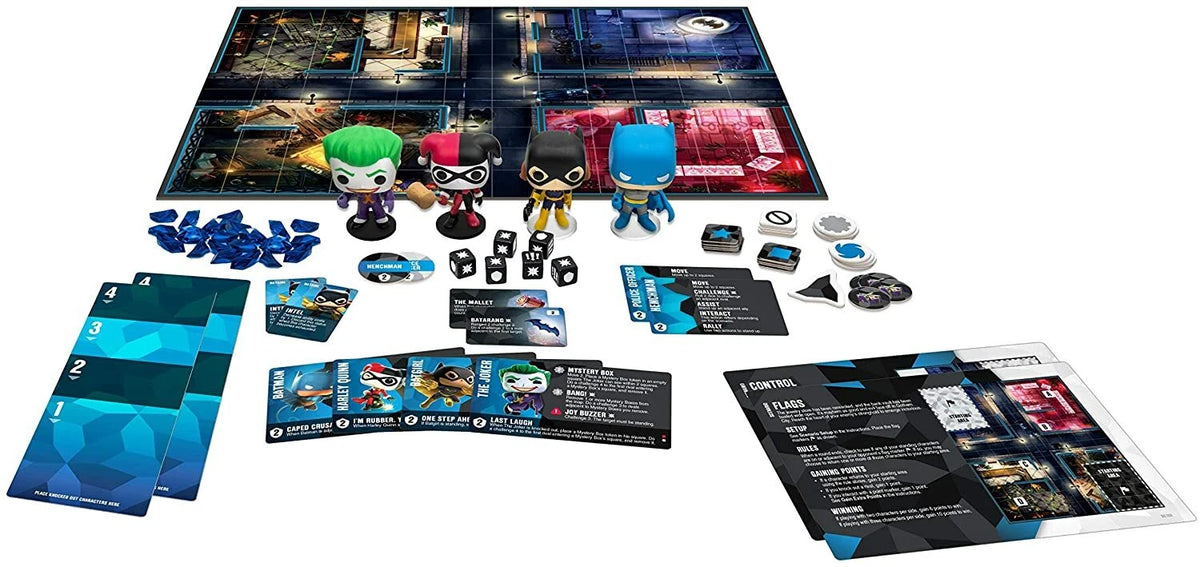 Funkoverse: DC Comics Batman Joker Batgirl & Harley Quinn Strategy Board Game
