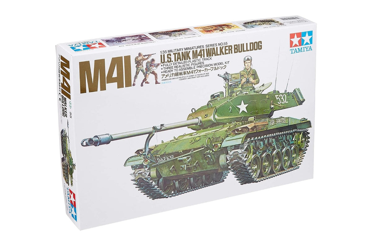 Tamiya US Tank M41 Walker Bulldog Military 1:35 Scale Hobby Kit