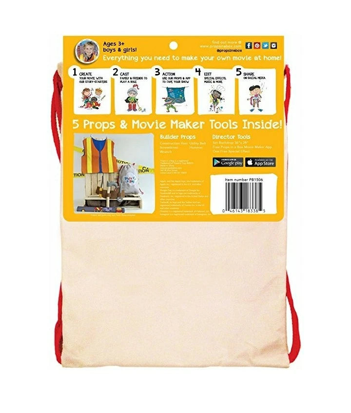 Props In A Bag Movie Maker Kit Pretend Dress-Up Costume Construction BUILDER