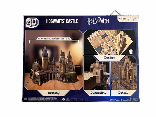 4D BUILD - Harry Potter Hogwarts Castle Model Kit Puzzle 209pc