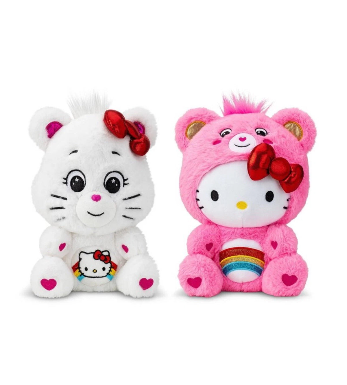 2-Pack Hello Kitty X CHEER Care Bears 10" Limited Plush