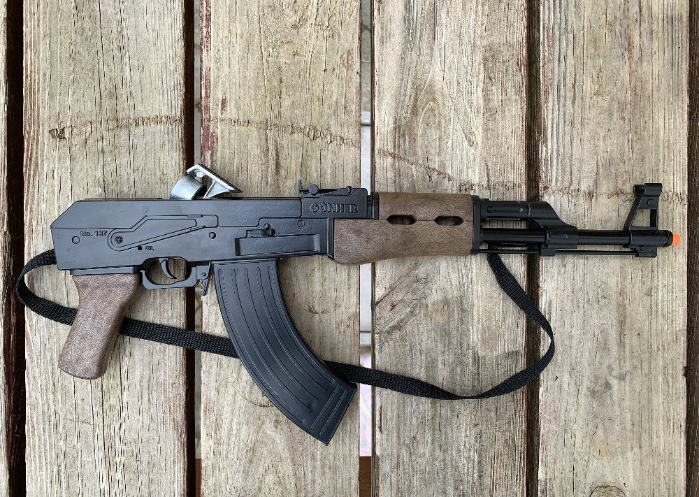AK-47 Close Combat Model 8 Shot Gonher Toy Cap Gun Rifle - Black Finis ...