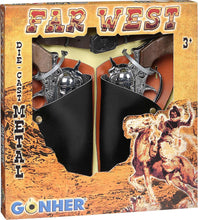 Load image into Gallery viewer, Gonher Classic Dual The Alamo Roll Paper Cap Gun with Holster & Belt 5-pc Playset 1