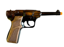 Load image into Gallery viewer, Gonher German Luger Style Pistol 8 Shot Die-Cast Cap Gun - Black Finish 2