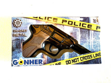 Load image into Gallery viewer, Gonher German Luger Style Pistol 8 Shot Die-Cast Cap Gun - Black Finish 5