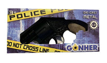 Load image into Gallery viewer, Gonher Police Series Filigreed 12 Shot Cap Gun Revolver - Black 5