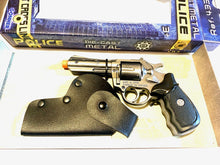 Load image into Gallery viewer, Gonher Toys 357 Magnum Chrome Finish 8 shot Cap Gun Revolver & Holster Playset 3