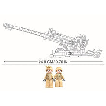 Load image into Gallery viewer, WW2 M777 UK Artillery 155mm Field Howitzer Building Block Set 7