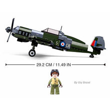 Load image into Gallery viewer, WW2 Spitfire Warplane Fighting Airplane Set with 1 Mini Figure 6