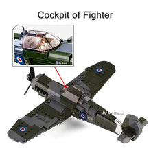 Load image into Gallery viewer, WW2 Spitfire Warplane Fighting Airplane Set with 1 Mini Figure 7