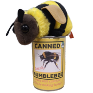 Queenie the Canned Bumblebee - Eco-Friendly Recycled Plush