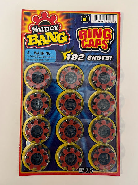 5 pack / 960 Single Shots 8-Shot Ring Caps Refill for Gonher Cap Guns