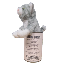Load image into Gallery viewer, Canned Gray Tabby | Rescue Cat | Eco-Friendly Recycled Gift

