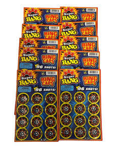 10 pack / 960 Single Shots 8-Shot Ring Caps Refill for Gonher Cap Guns 1