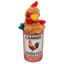 Load image into Gallery viewer, Canned Rooster | Farm Animal Plush w/Jokes | Unique Gift
