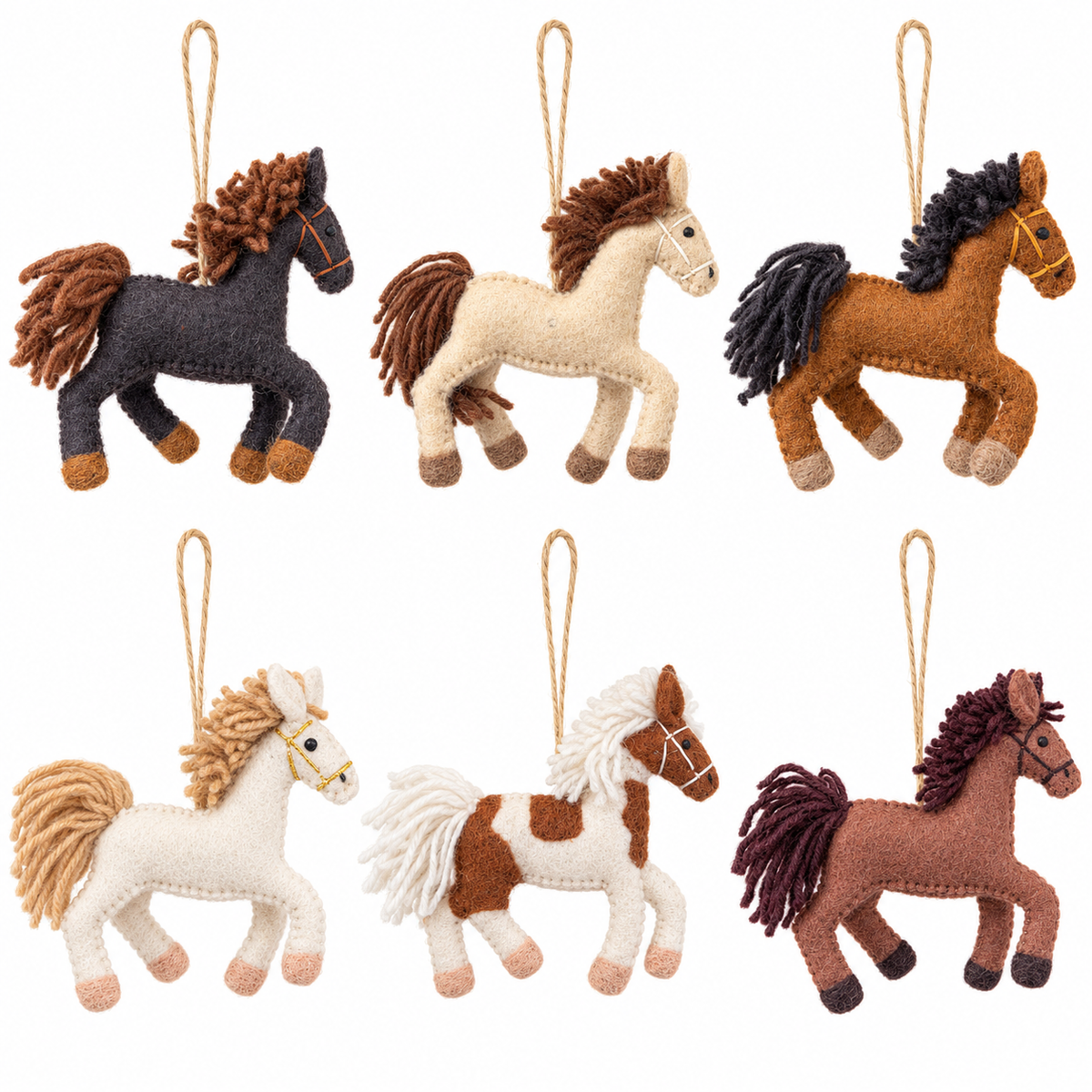 Felt Horse Ornament