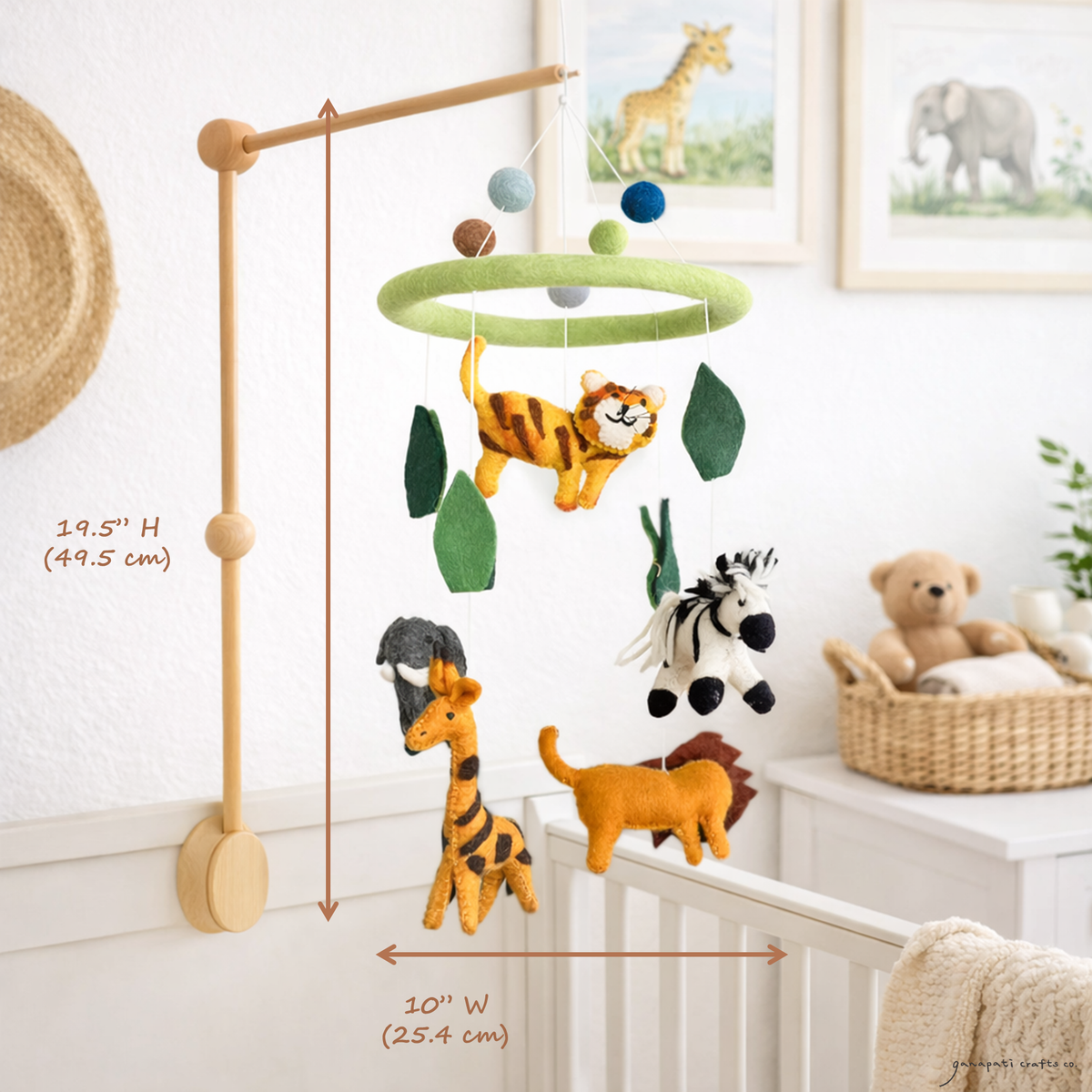 Safari Animal Baby Mobile