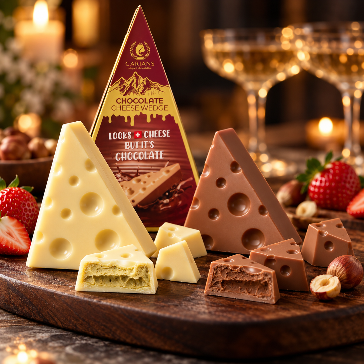 Tiktok Viral Chocolate Cheese Wedge Surprise 3.17 oz(90 g)