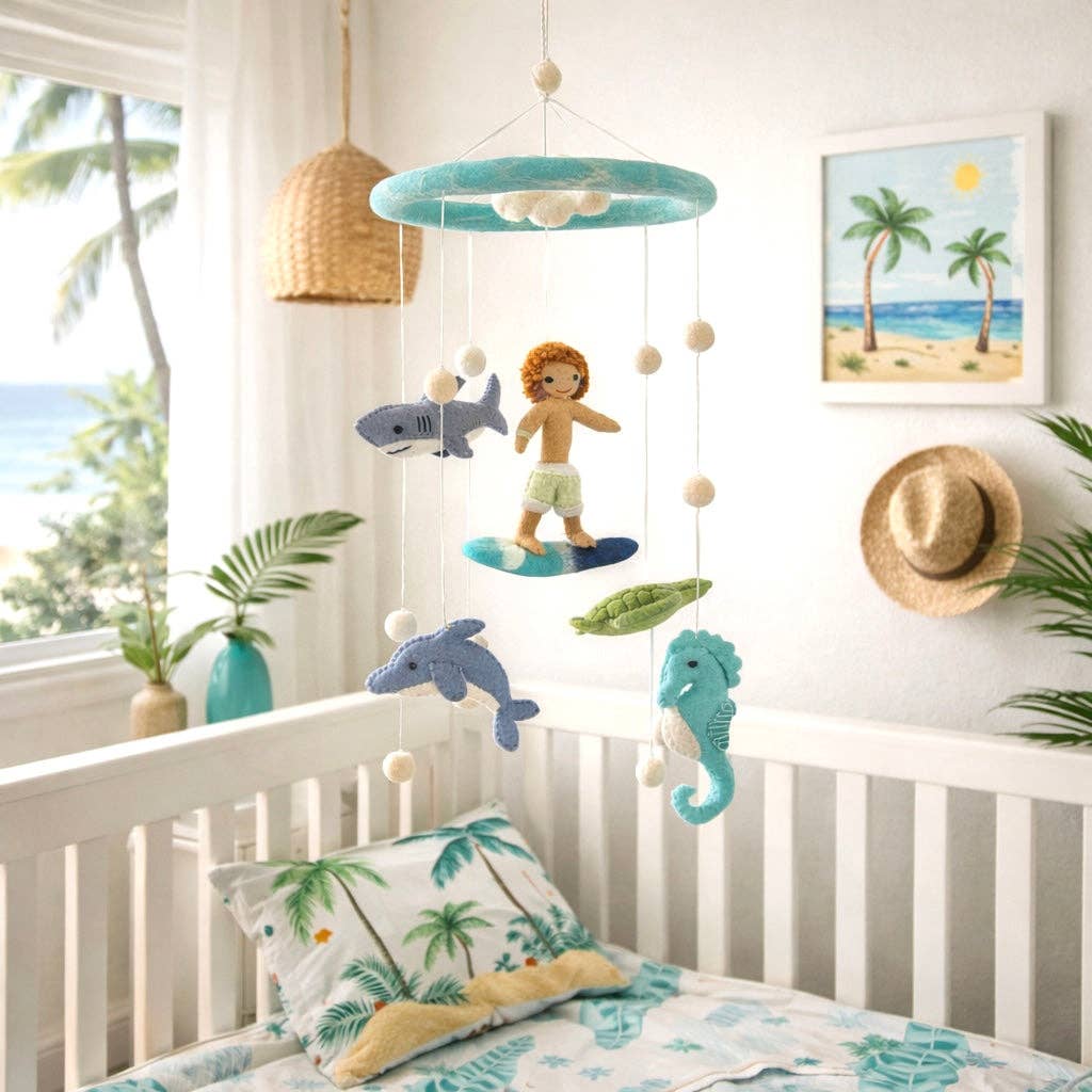 Surfer Boy Baby Mobile