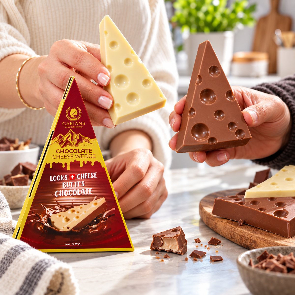 Tiktok Viral Chocolate Cheese Wedge Surprise 3.17 oz(90 g)