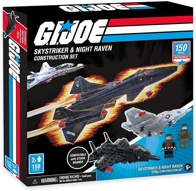 Hasbro GI Joe Construction Sets SkyStriker & Night Raven 150pcs
