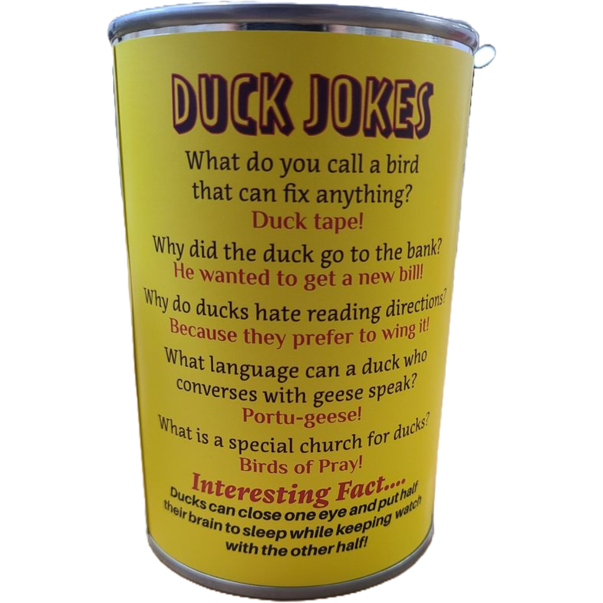 Canned Ducky | Plush Rubber Ducky Stuffed Animal | Gift