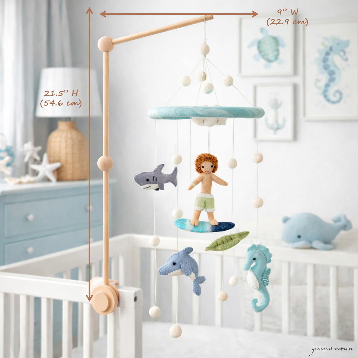 Surfer Boy Baby Mobile