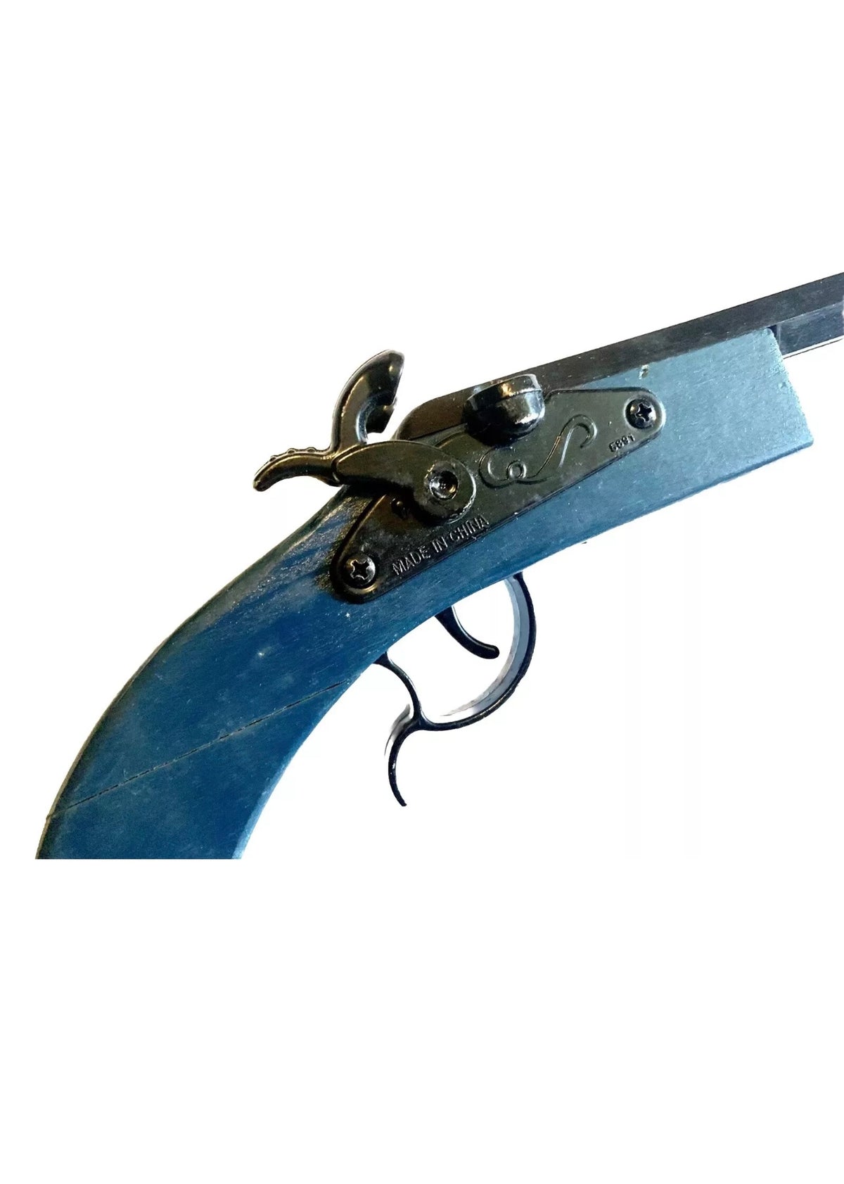 Colonial Classic Double Hex Percussion Wooden Toy Cap Firing Pistol 4