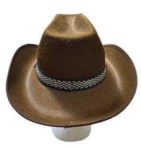 Cowboy Rancher Hat with Trim & Chinstrap 3