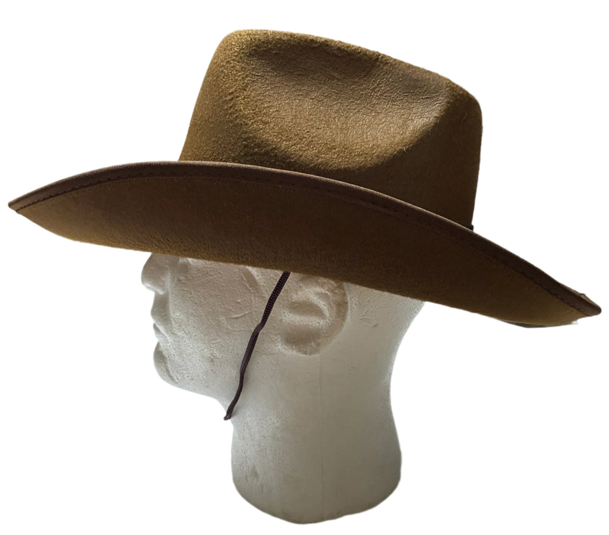 Cowboy Rancher Hat with Trim & Chinstrap 5
