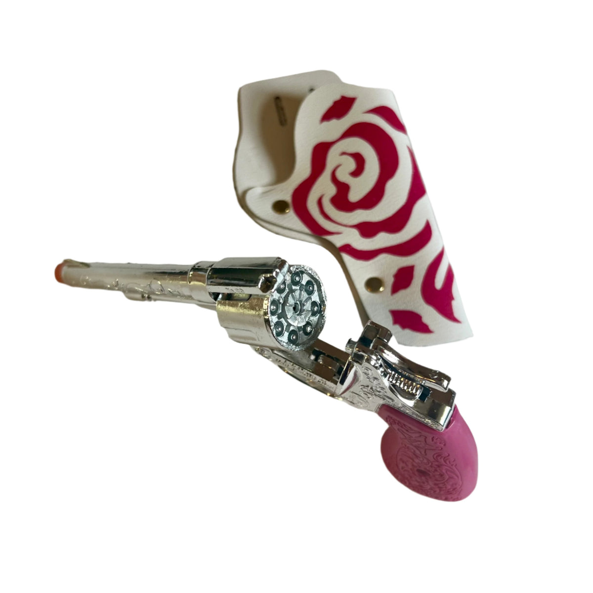 Cowgirl Pink & Silver Cap Gun & Holster 6