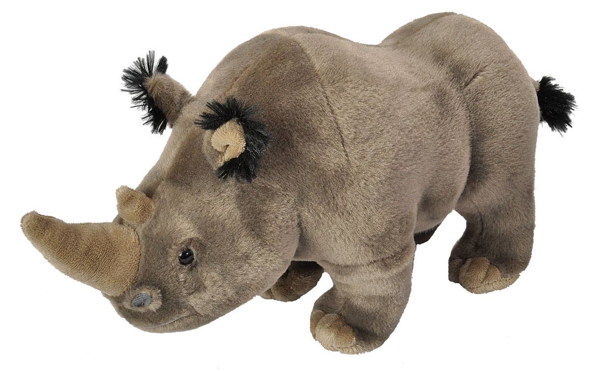 Cuddlekins 12" Rhino Adult Stuffed Animal 12" 1