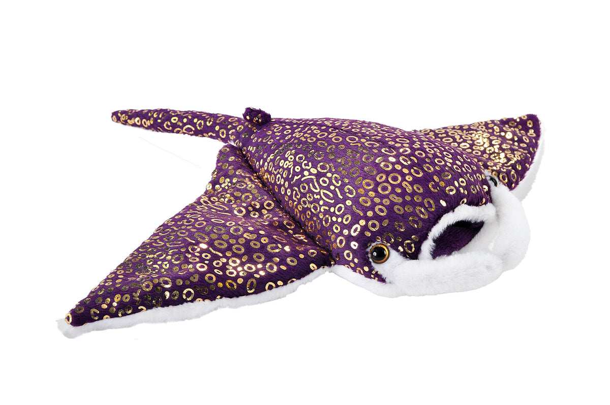 Foilkins Manta Ray Stuffed Animal 12" 1