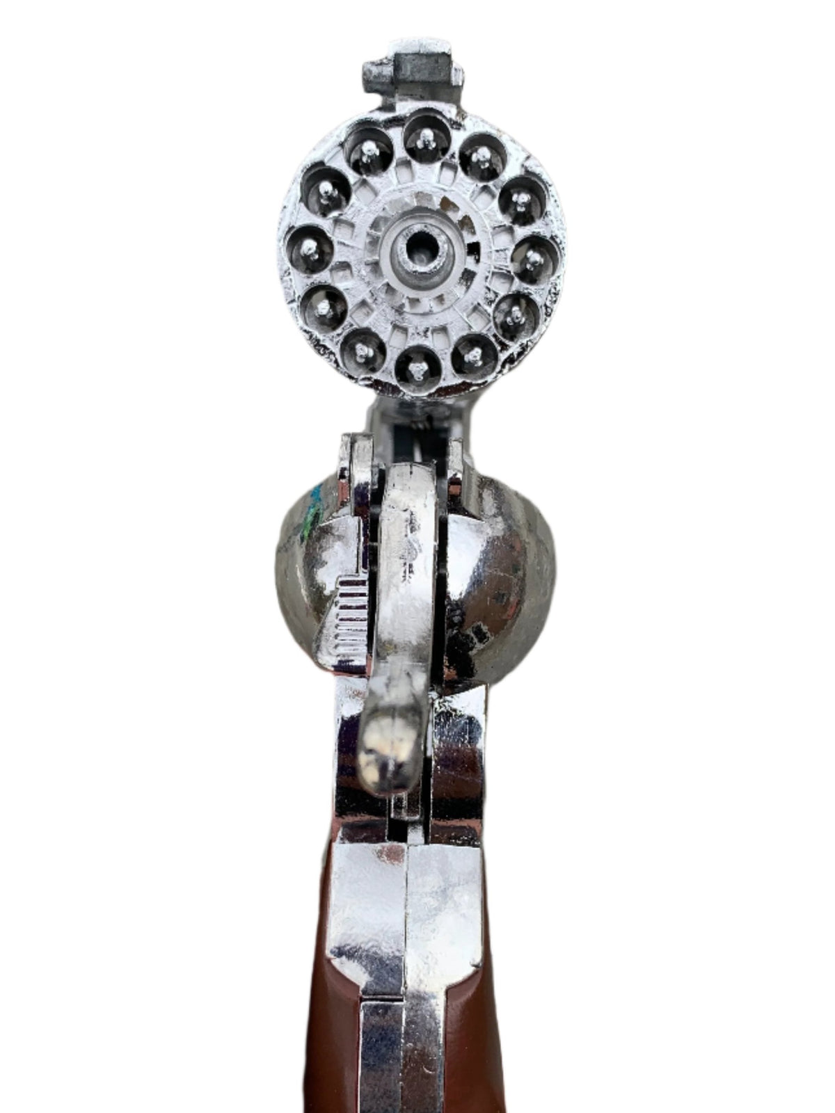 Gonher Classic Cowboy Cavalry Style 12 Shot Cap Gun Revolver - Silver & Brown Grip 3