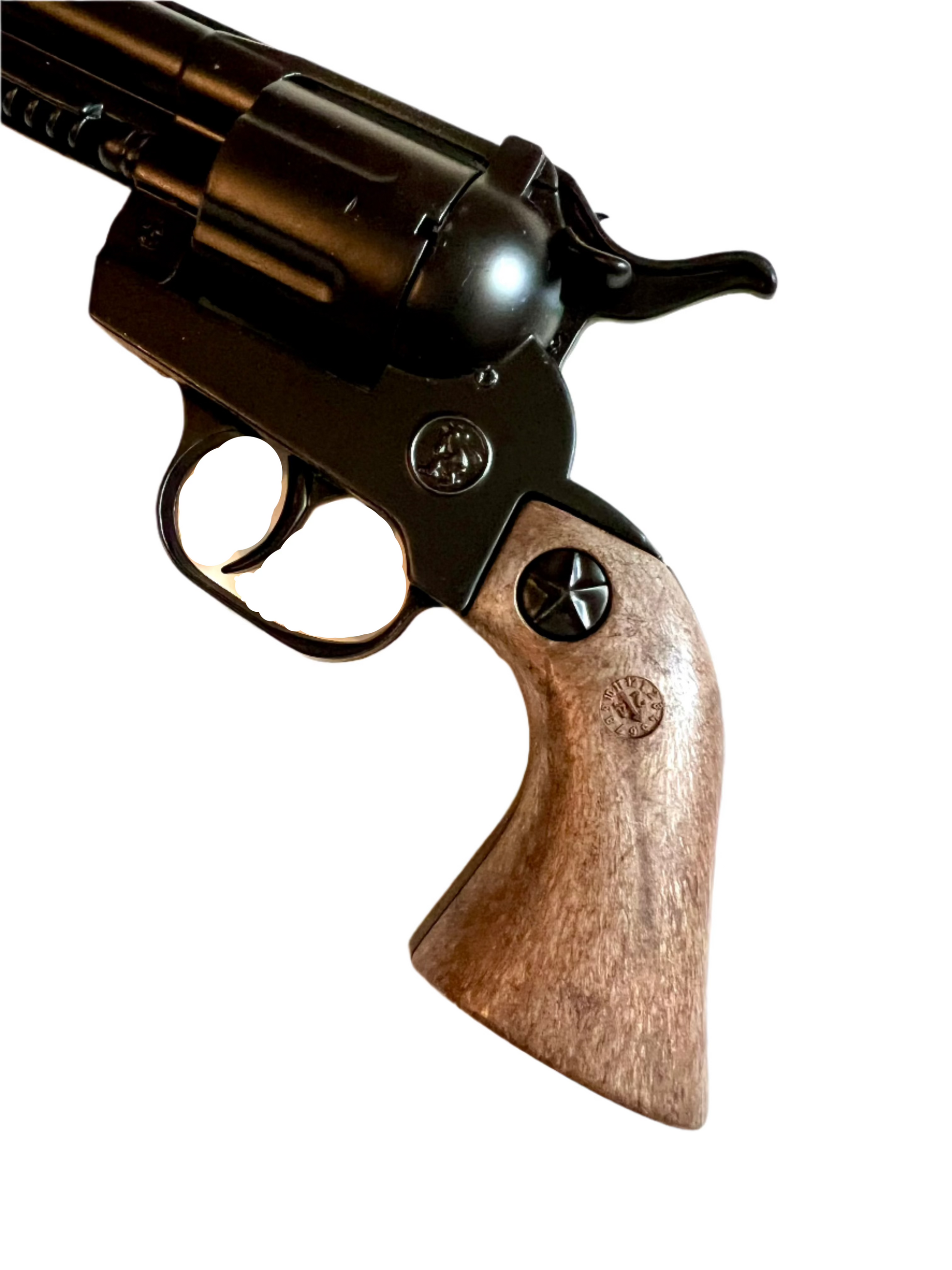 Gonher Cowboy Paladin Style 12 Shot Cap Gun Revolver - Black & Brown Grip 4