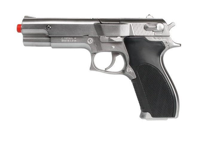Gonher S&W Style Police 8 Shot Diecast Toy Cap Gun - Silver 2