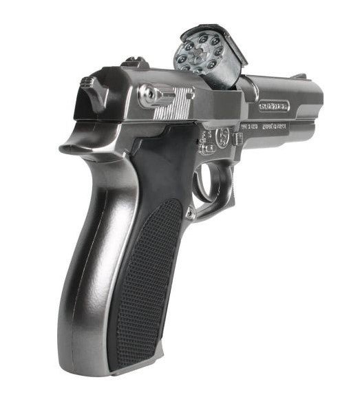 Gonher S&W Style Police 8 Shot Diecast Toy Cap Gun - Silver 3